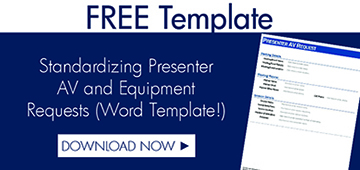 IMS - Standardize Presenter AV and Equipment Requests