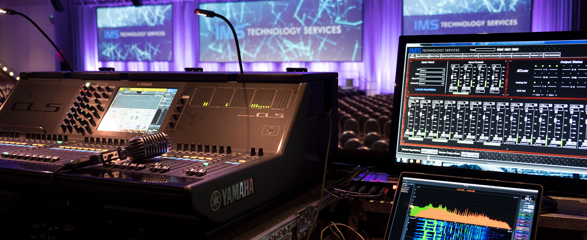 event staging - audio, video, lighting