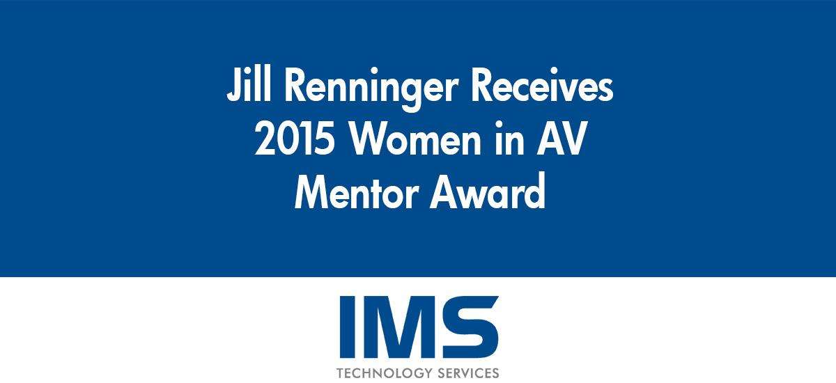 Jill Renninger Receives 2015 Women in AV (WAVE) Mentor Award