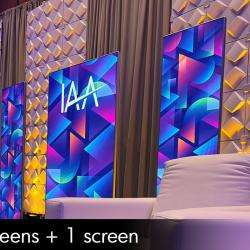 Create flexible, high-impact experiences with mobile LED posters