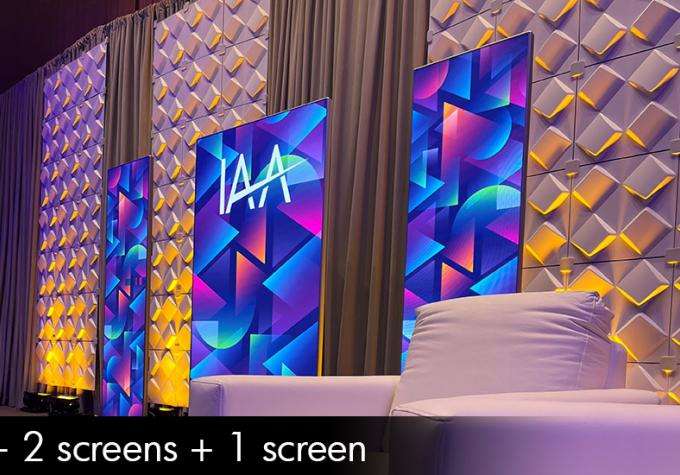 Create flexible, high-impact experiences with mobile LED posters
