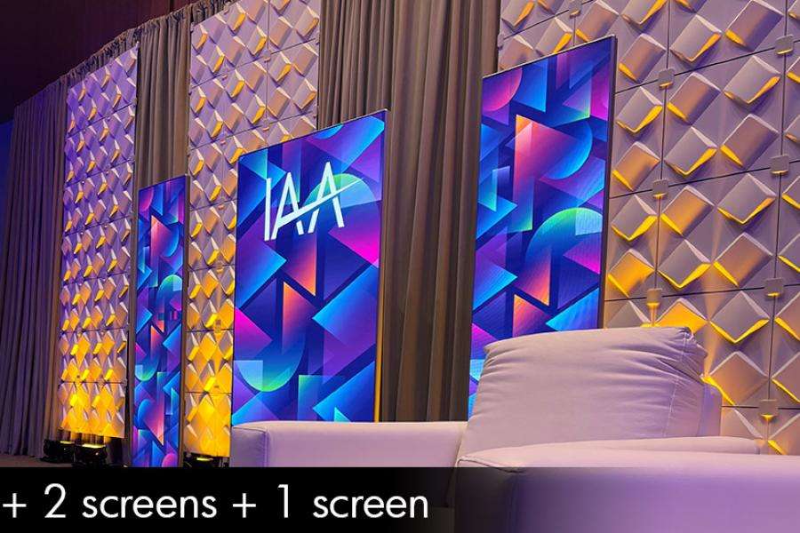 Create flexible, high-impact experiences with mobile LED posters